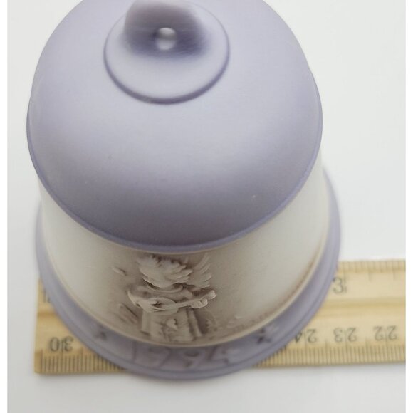 M.J. Hummel 1994 Christmas Bell Ornament Goebel Germany Porcelain Angel - Picture 8 of 10